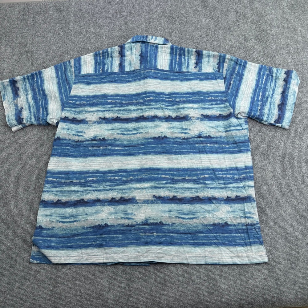 Tori Richard Shirt Mens XXL 2XL Blue Hawaiian 100% Cotton Lawn Beach USA - Picture 7 of 8